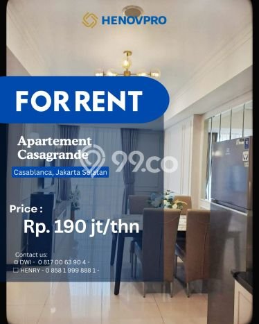 Apartemen Minimalis untuk Disewa, 2 Kamar di Jakarta Selatan Apartemen Minimalis untuk Disewa, 2 Kamar di Jakarta Selatan