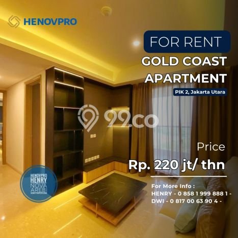 For Rent Apartemen di Pantai Indah Kapuk 2, 2 KT, Luas 108m², Prime Location For Rent Apartemen di Pantai Indah Kapuk 2, 2 KT, Luas 108m², Prime Location