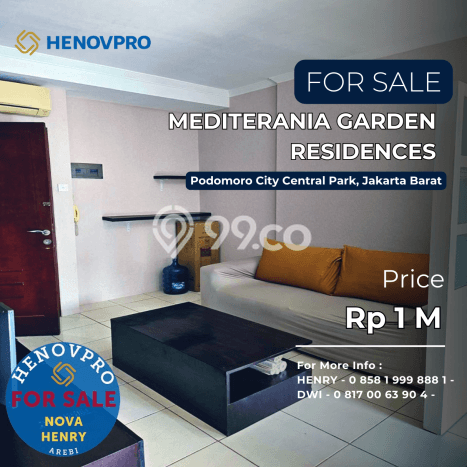 Apartemen Eksklusif di Central Park, 2 KT, Luas 42m² Apartemen Eksklusif di Central Park, 2 KT, Luas 42m²