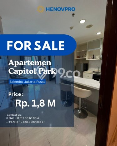 Hunian Apartemen Ideal untuk Dijual di Jakarta Pusat dengan 2 Kamar Hunian Apartemen Ideal untuk Dijual di Jakarta Pusat dengan 2 Kamar