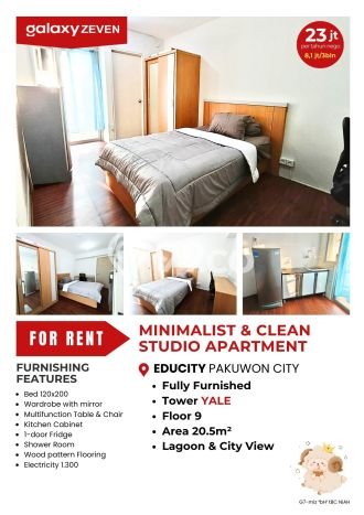 Apartemen Premium di Mulyorejo, 1 KM, Luas 20m2m², Area Prospektif Apartemen Premium di Mulyorejo, 1 KM, Luas 20m2m², Area Prospektif