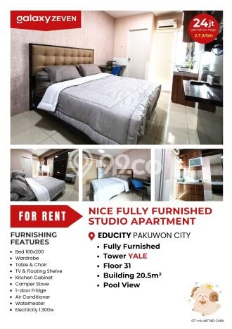 Apartemen Premium di Mulyorejo, 1 KM, Luas 20m2m², Area Prospektif Apartemen Premium di Mulyorejo, 1 KM, Luas 20m2m², Area Prospektif