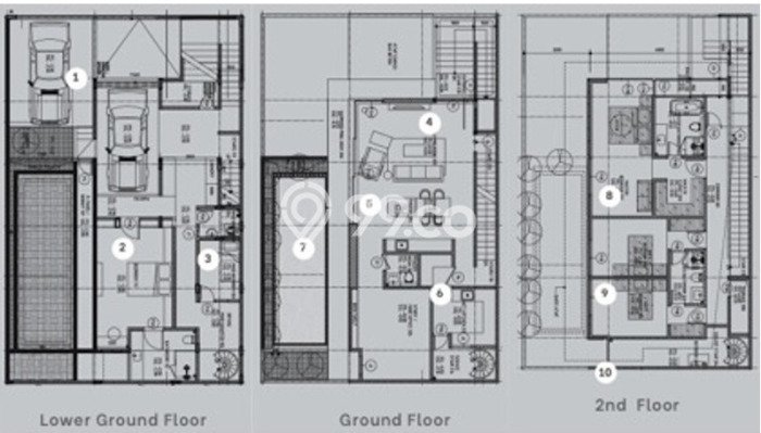 Ready to Use! Premium House LT 200m2 Desain Modern di Kemang Ready to Use! Premium House LT 200m2 Desain Modern di Kemang