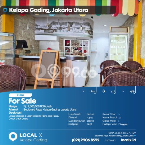 Ruko Dijual Lokasi Stratagis di Kelapa Gading Jakarta Utara Cocok untuk Bisnis Ruko Dijual Lokasi Stratagis di Kelapa Gading Jakarta Utara Cocok untuk Bisnis