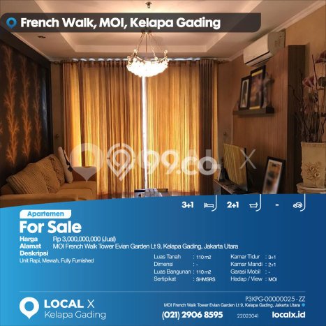 Hunian Apartemen Mewah & Eksklusif 3 BR di Kelapa Gading, Jakarta Utara Hunian Apartemen Mewah & Eksklusif 3 BR di Kelapa Gading, Jakarta Utara