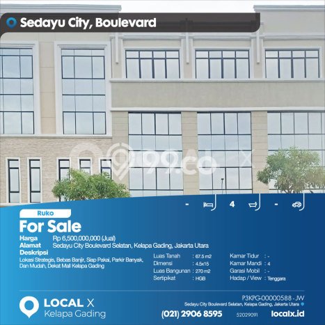 Ruko Dijual Lokasi Emas di Kelapa Gading Luas 270m2 Ruko Dijual Lokasi Emas di Kelapa Gading Luas 270m2