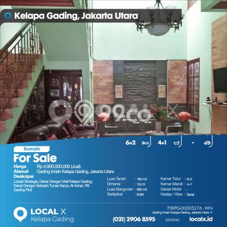 Dijual Rumah Elit Exclusive di Kelapa Gading, Jakarta Utara Dijual Rumah Elit Exclusive di Kelapa Gading, Jakarta Utara