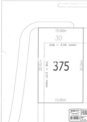 Jual Tanah Kawasan BSD Green Cove, Luas 375m², Lokasi Strategis Jual Tanah Kawasan BSD Green Cove, Luas 375m², Lokasi Strategis