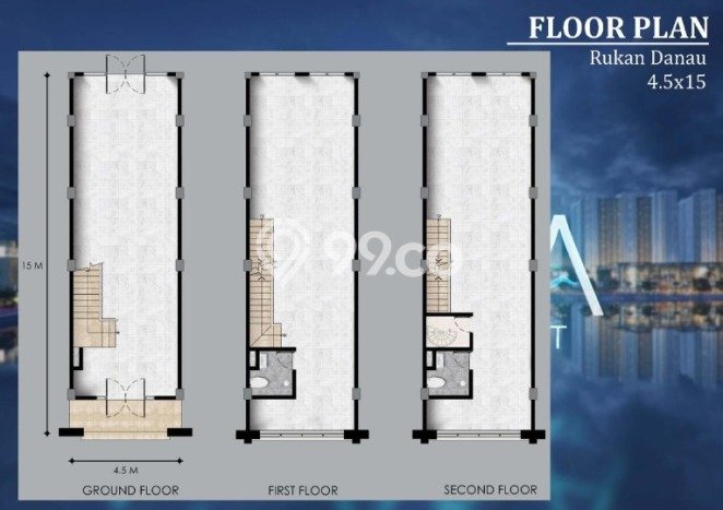 FOR RENT! Ruko di Pantai Indah Kapuk Cocok untuk Bisnis 202m2 FOR RENT! Ruko di Pantai Indah Kapuk Cocok untuk Bisnis 202m2