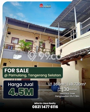 Dijual Hunian Mewah dengan Fasilitas Sekitar Komplit di Pamulang, Tangerang Selatan Dijual Hunian Mewah dengan Fasilitas Sekitar Komplit di Pamulang, Tangerang Selatan