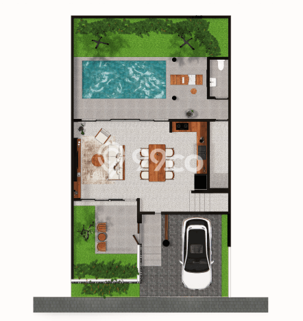 Vila di , Dimensi 135m2m², Akses ke fasilitas publik Vila di , Dimensi 135m2m², Akses ke fasilitas publik