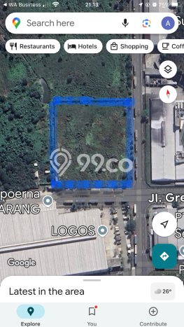 Kavling Tanah di Cikarang Pusat Dijual Luas 11118m2 Legalitas - Kavling Tanah di Cikarang Pusat Dijual Luas 11118m2 Legalitas -