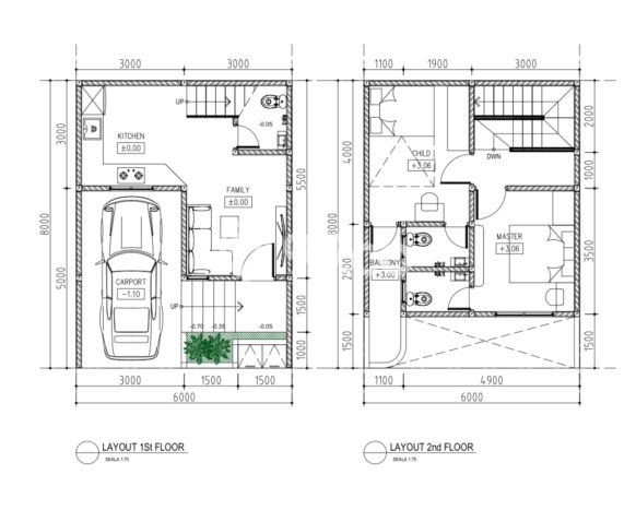Rumah Modern 2 Kamar LT 60m2 di Green Garden Rumah Modern 2 Kamar LT 60m2 di Green Garden