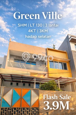 Disewakan! Rumah 4 Kamar Tidur &
3 Kamar Mandi di Green Ville, Jakarta Barat Disewakan! Rumah 4 Kamar Tidur &
3 Kamar Mandi di Green Ville, Jakarta Barat