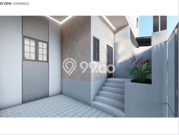 Rumah Modern 2 Kamar LT 60m2 di Green Garden Rumah Modern 2 Kamar LT 60m2 di Green Garden