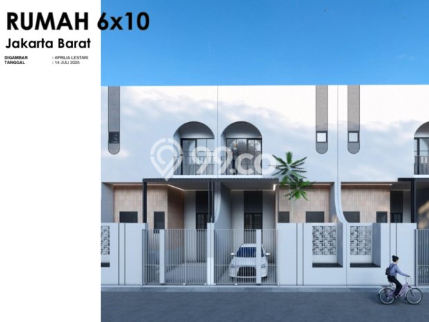 Rumah Modern 2 Kamar LT 60m2 di Green Garden Rumah Modern 2 Kamar LT 60m2 di Green Garden