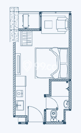 Apartemen Harga Terjangkau untuk Dijual di Pekayon Dengan Spesifikasi 1 KT & 1 KM Apartemen Harga Terjangkau untuk Dijual di Pekayon Dengan Spesifikasi 1 KT & 1 KM