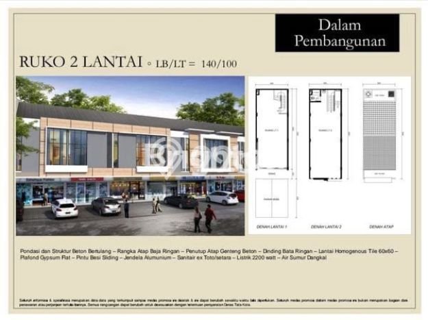 Ruko Dijual di Prime Area Bandung Luas 140m2 Ruko Dijual di Prime Area Bandung Luas 140m2