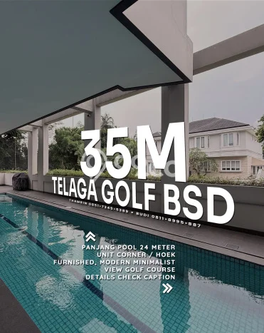 For Sale! Luxury House LT 551m2 Desain Modern di BSD Telaga Golf For Sale! Luxury House LT 551m2 Desain Modern di BSD Telaga Golf