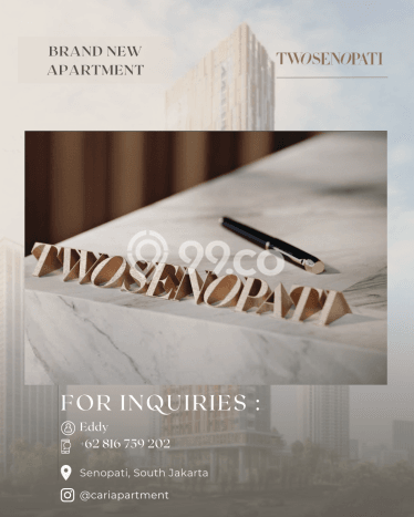Hunian Apartemen High-Class untuk Dijual di Jakarta Selatan dengan 1 BR & 1 Kamar Mandi Hunian Apartemen High-Class untuk Dijual di Jakarta Selatan dengan 1 BR & 1 Kamar Mandi