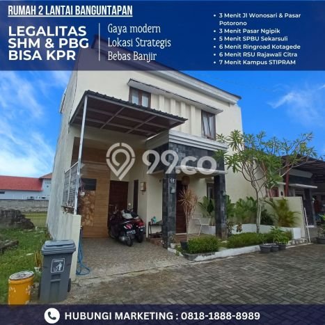 Rumah Strategis Minimalis Lb 60m2 di Kotagede, Yogyakarta Rumah Strategis Minimalis Lb 60m2 di Kotagede, Yogyakarta