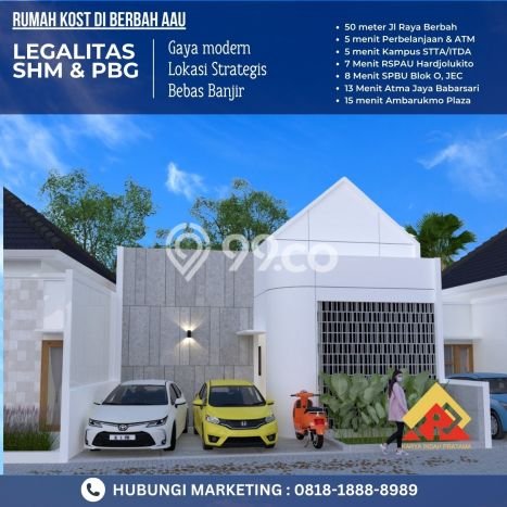 Kost Dijual di Seturan dengan 4 KT dan Luas 62m2 Kost Dijual di Seturan dengan 4 KT dan Luas 62m2