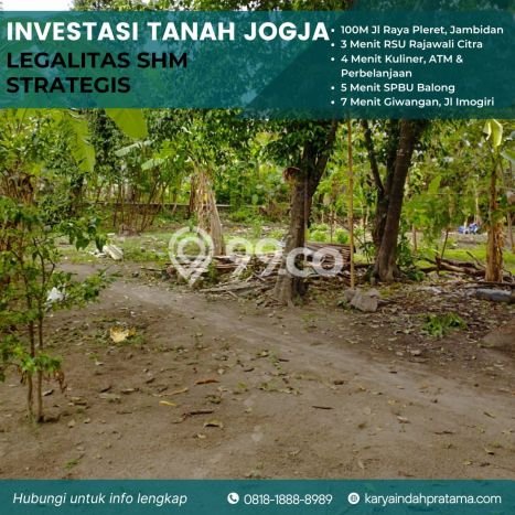 Tanah Dijual Area Strategis di Plered Bantul 533m2 Tanah Dijual Area Strategis di Plered Bantul 533m2