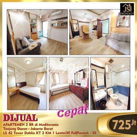 Untuk Dijual Apartemen 2 KT & 1 KM di Jakarta Barat Lokasi Strategis Untuk Dijual Apartemen 2 KT & 1 KM di Jakarta Barat Lokasi Strategis