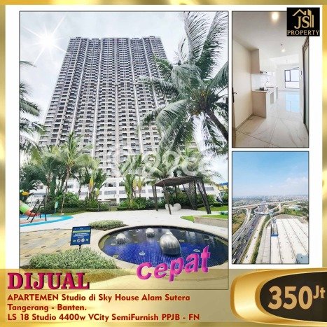 Siap Huni Apartemen 0 KT 1 KM di Alam Sutera Luas 18m2 Siap Huni Apartemen 0 KT 1 KM di Alam Sutera Luas 18m2
