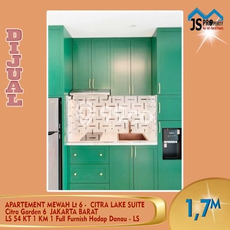 Dijual Apartemen di Jakarta Barat 1 Kamar & 1 Kamar Mandi, Luas 54m2 Dijual Apartemen di Jakarta Barat 1 Kamar & 1 Kamar Mandi, Luas 54m2