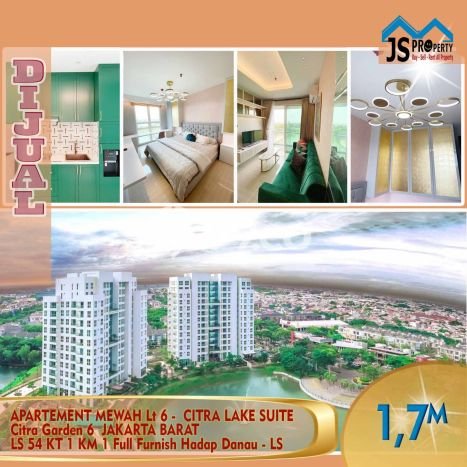 Dijual Apartemen di Jakarta Barat 1 Kamar & 1 Kamar Mandi, Luas 54m2 Dijual Apartemen di Jakarta Barat 1 Kamar & 1 Kamar Mandi, Luas 54m2