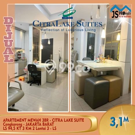 Dijual Apartemen Mewah 3 Bedroom di Jakarta Barat Dekat ke Fasilitas Publik Dijual Apartemen Mewah 3 Bedroom di Jakarta Barat Dekat ke Fasilitas Publik