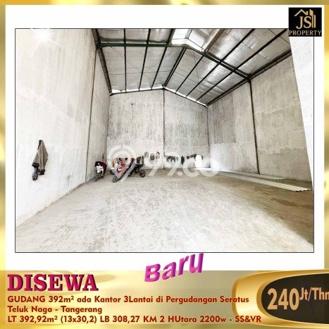 Unit Gudang Disewakan di Teluk Naga di Area Ramai & Strategis Unit Gudang Disewakan di Teluk Naga di Area Ramai & Strategis