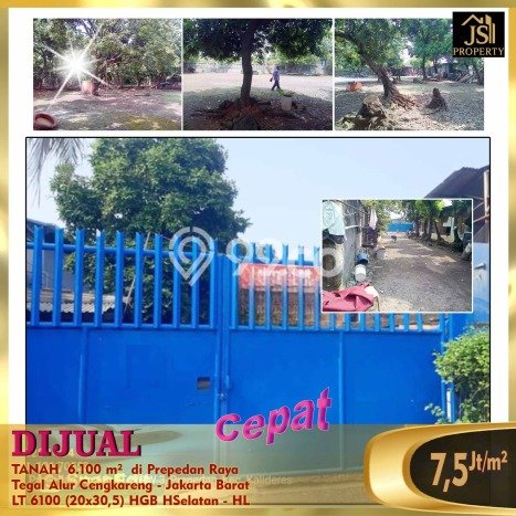 Tanah Dijual Lokasi Cengkareng Jakarta Barat - Tanah Dijual Lokasi Cengkareng Jakarta Barat -