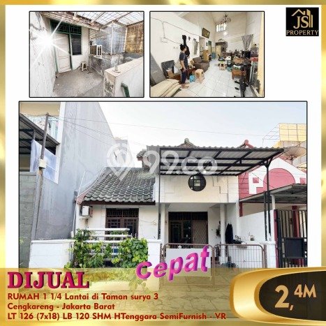 Jual Rumah Eksklusif 2 KT di Pegadungan, Jakarta Barat Jual Rumah Eksklusif 2 KT di Pegadungan, Jakarta Barat