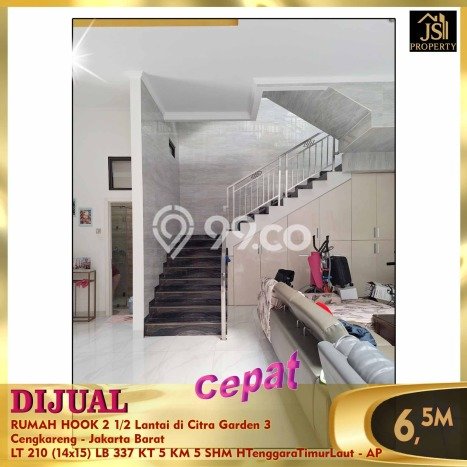 Rumah Mewah LB 337m2 Siap Huni Desain Elegan di Pegadungan, Jakarta Barat Rumah Mewah LB 337m2 Siap Huni Desain Elegan di Pegadungan, Jakarta Barat