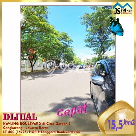 Untuk Dijual Tanah di Jakarta Barat, Luas 400m2 - Untuk Dijual Tanah di Jakarta Barat, Luas 400m2 -