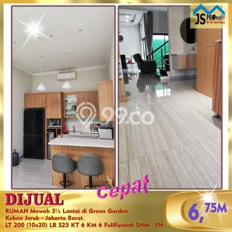 For Sale! Premium House LT 200m2 Desain Modern di Green garden For Sale! Premium House LT 200m2 Desain Modern di Green garden