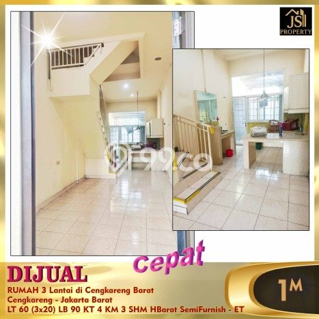 Hunian Cantik Minimalis Lb 90m2 di Cengkareng, Jakarta Barat Hunian Cantik Minimalis Lb 90m2 di Cengkareng, Jakarta Barat