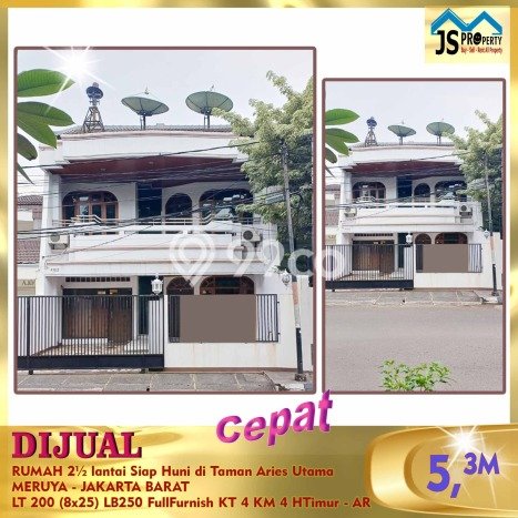 Hunian Mewah Siap Huni LT 200m2 di Kebon Jeruk, Jakarta Barat Hunian Mewah Siap Huni LT 200m2 di Kebon Jeruk, Jakarta Barat