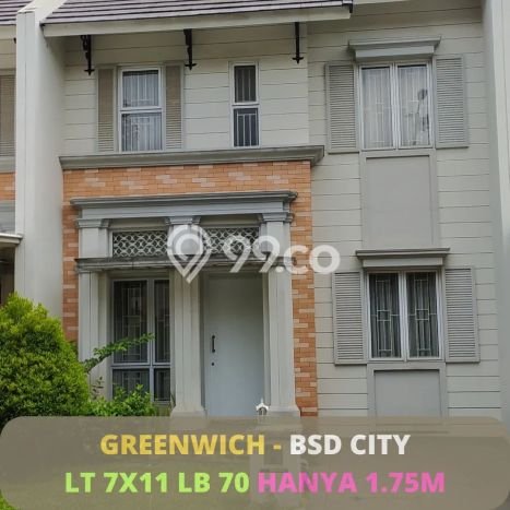 Rumah Bagus kawasan BSD Green Wich, Tangerang, LT 77m² Bangunan 70m² HARGA MENARIK! Rumah Bagus kawasan BSD Green Wich, Tangerang, LT 77m² Bangunan 70m² HARGA MENARIK!