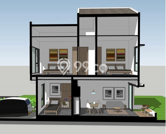 Rumah Modern 3 KT di Cikunir Bekasi Unfurnished Rumah Modern 3 KT di Cikunir Bekasi Unfurnished