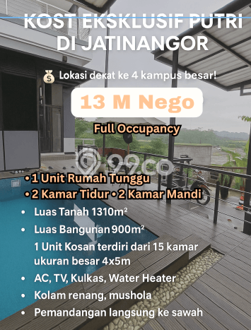 Kost Dijual Lokasi Jatinangor, Sumedang, Spesifikasi 15 Kamar Tidur dan Luas 900m2 Kost Dijual Lokasi Jatinangor, Sumedang, Spesifikasi 15 Kamar Tidur dan Luas 900m2