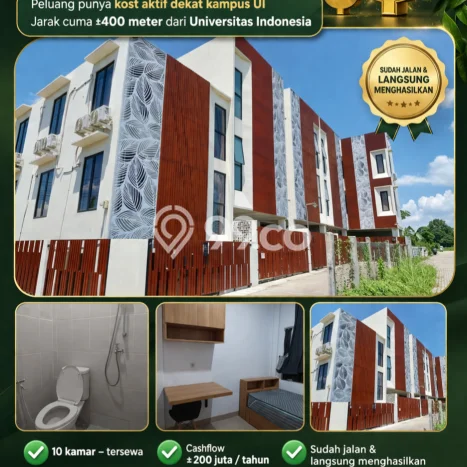 Untuk Dijual Kost 10 Kamar di Depok untuk Investasi Anda Untuk Dijual Kost 10 Kamar di Depok untuk Investasi Anda