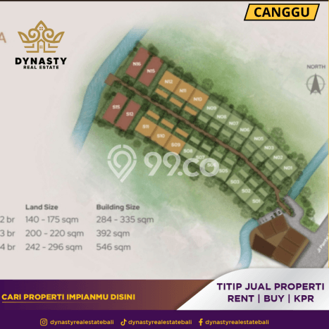 Vila Kawasan , Ukuran 200m2m², Area Potensial untuk usaha Vila Kawasan , Ukuran 200m2m², Area Potensial untuk usaha