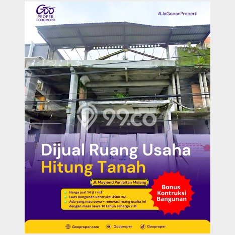 Untuk Dijual! Komersial di Dinoyo Malang LT 2257m2 / LB 4500m2 Kawasan Bisnis Untuk Dijual! Komersial di Dinoyo Malang LT 2257m2 / LB 4500m2 Kawasan Bisnis