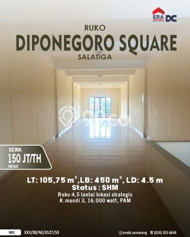 Ruko untuk Disewa di Pusat Salatiga Luas Bangunan 450m2 Ruko untuk Disewa di Pusat Salatiga Luas Bangunan 450m2