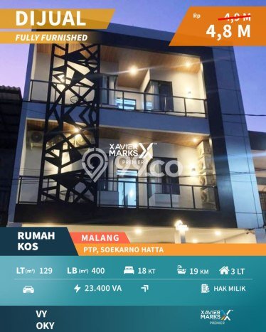 Unit Kost Dijual di Soekarno Hatta dengan 18 Kamar Kawasan Ramai Unit Kost Dijual di Soekarno Hatta dengan 18 Kamar Kawasan Ramai