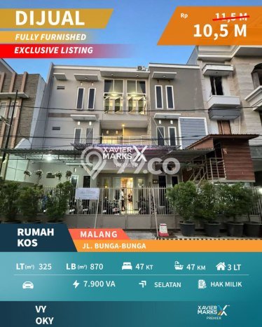 Kost Dijual Lokasi Strategis Soekarno Hatta Malang 47 Kamar Tidur Kost Dijual Lokasi Strategis Soekarno Hatta Malang 47 Kamar Tidur