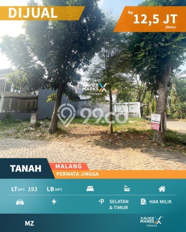 Tanah Kavling Dijual di Soekarno Hatta, Malang dengan Luas Tanah 193m2 Tanah Kavling Dijual di Soekarno Hatta, Malang dengan Luas Tanah 193m2
